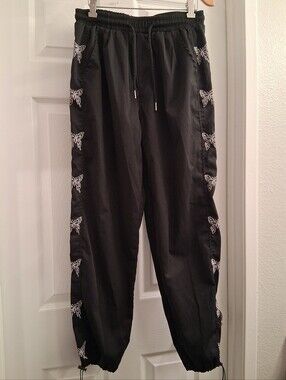 Shein Butterfly Pants Size Small Black